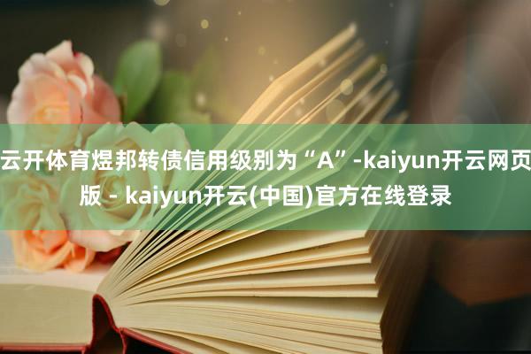 云开体育煜邦转债信用级别为“A”-kaiyun开云网页版 - kaiyun开云(中国)官方在线登录
