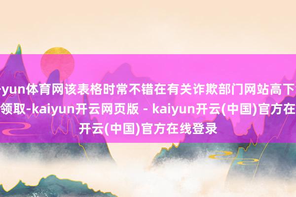 开yun体育网该表格时常不错在有关诈欺部门网站高下载或现场领取-kaiyun开云网页版 - kaiyun开云(中国)官方在线登录